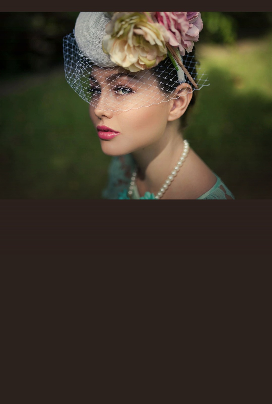 Editorial bridal makeup by Maria Morrison with veil and floral headpiece in Cairns